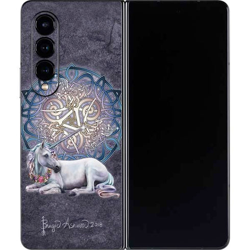 Brigid Ashwood Celtic Unicorn Galaxy Z Fold4 5G Skin